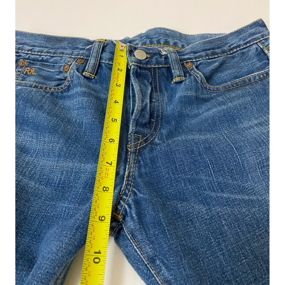 Vintage‎ Ralph Lauren Double RL RRL Jeans Mens 29 Made USA Japan Woven Selvedge